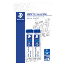 NEU Mars micro carbon Feinminen f�r Druckbleistifte, 0,7mm, 2x 12 St�ck