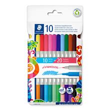 Staedtler Fasermaler Doppelspitze Twin Color, 10 St�ck sortiert