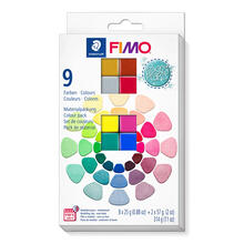NEU Staedtler Fimo Effect Set Mixing Pearls, 8 Halbbl�cke, 2 Ganze