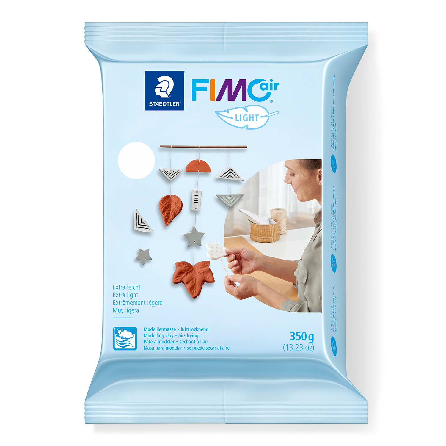 NEU FimoAir Light lufttrocknende Modelliermasse, 350g, wei�