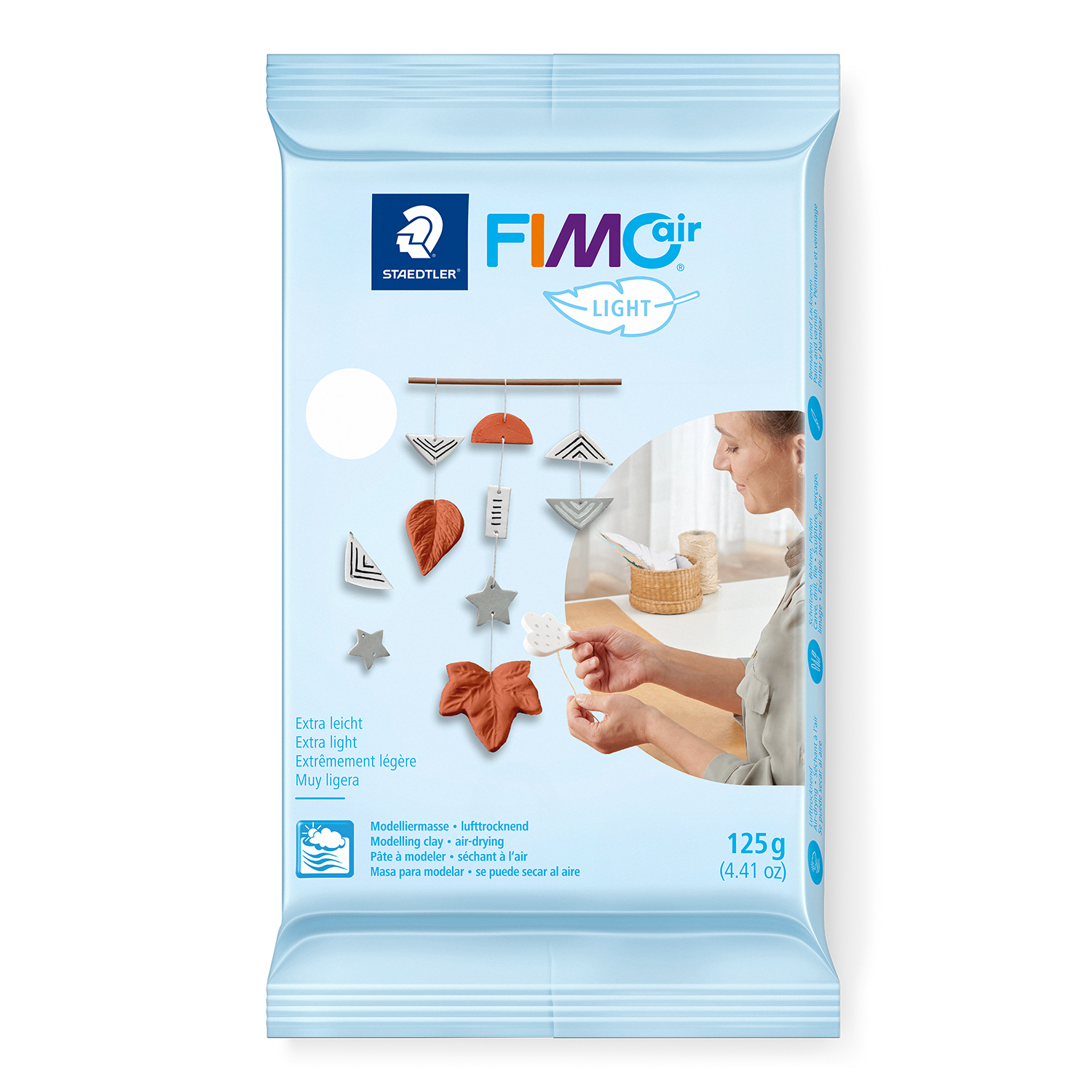 NEU FimoAir Light lufttrocknende Modelliermasse, 125g, wei�