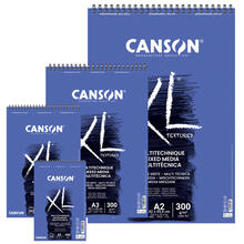 NEU Canson XL Mixed Media Spiralblock, 300 g/m� - Verschiedene Gr��en