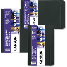 NEU Graduate Mixed Media Buch Wei�, 200 g/m�, Leicht gek�rnt - Verschiedene Gr��en