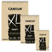 NEU Canson XL Kraft Spiralblock, 90 g/m� - Verschiedene Gr��en
