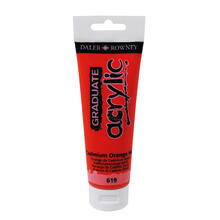 NEU GRADUATE Acrylfarbe 120 ml, Kadmiumorange hell (imit.)