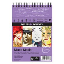 NEU Mixed Media Optima Spiralblock, 30 Blatt � 250 g/m�, DIN A5