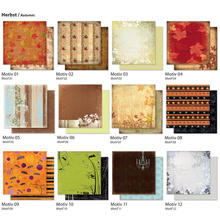 SALE Designpapierblock, Herbst, 12 Blatt, 30cm x 30cm