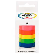Satinb�nder-Mix Neon, 5 Farben, 10mm x 4 Meter