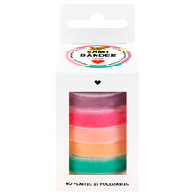 Samtb�nder-Mix Pastell, 5 Farben, 10mm x 2 Meter