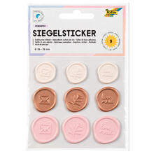 SALE Wachs-Siegel Sticker Romantic, 9 St�ck sortiert