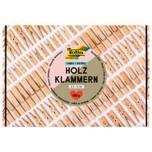 SALE Holzklammern Jumbo Pack Natural, 500g, ca. 400 Klammern, 2,5-5cm