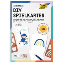 Blanko-Spielkarten, 6,5x10cm, 36 St�ck, mit zwei Schablonen