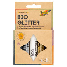 NEU Organic Bio Glitter Mix Stardust, 5x 7g, 2x gold, 2x silber, 1x wei� irisierend