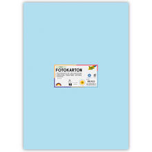 Fotokarton 10 Bogen, 300 g/qm, 50x70 cm, Eisblau