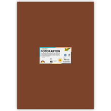 Fotokarton 10 Bogen, 300 g/qm, 50x70 cm, Schokobraun