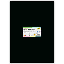 Fotokarton 10 Bogen, 300 g/qm, 50x70 cm, Schwarz