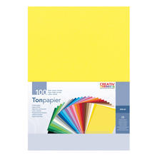 Tonpapier, 100 Bogen, 130 g/qm, DIN A4, 25 Farben