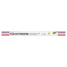 NEU Flechtstreifen Pastell, 200 Streifen farbig sortiert, 130g/m�, 50x 2 cm