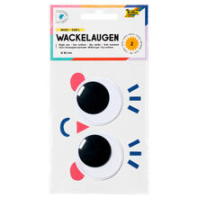 Wackelaugen Gr��e L, selbstklebend, � 50mm, 2 St�ck