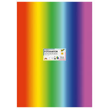 Fotokarton 300g/qm 50x70 cm, Regenbogen, 1 Bogen