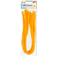 Chenilledraht / Pfeifenputzer / Biegepl�sch 10 Stck, St�rke 8 mm, ocker
