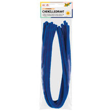 Chenilledraht / Pfeifenputzer / Biegepl�sch 10 Stk. St�rke 8 mm, ultramarin