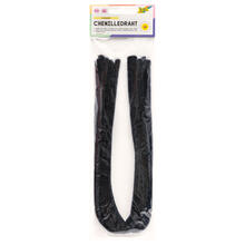Chenilledraht / Pfeifenputzer / Biegepl�sch 10 Stk. St�rke 8mm, schwarz