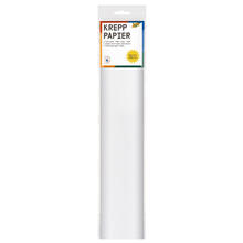 Krepp-Papier, 1 Rolle, 50x250 cm, Wei�