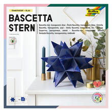 Bascetta-Stern Bastelset, 15x15cm, Blau
