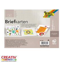 Briefkarten DIN A5, wei�, 25 St�ck