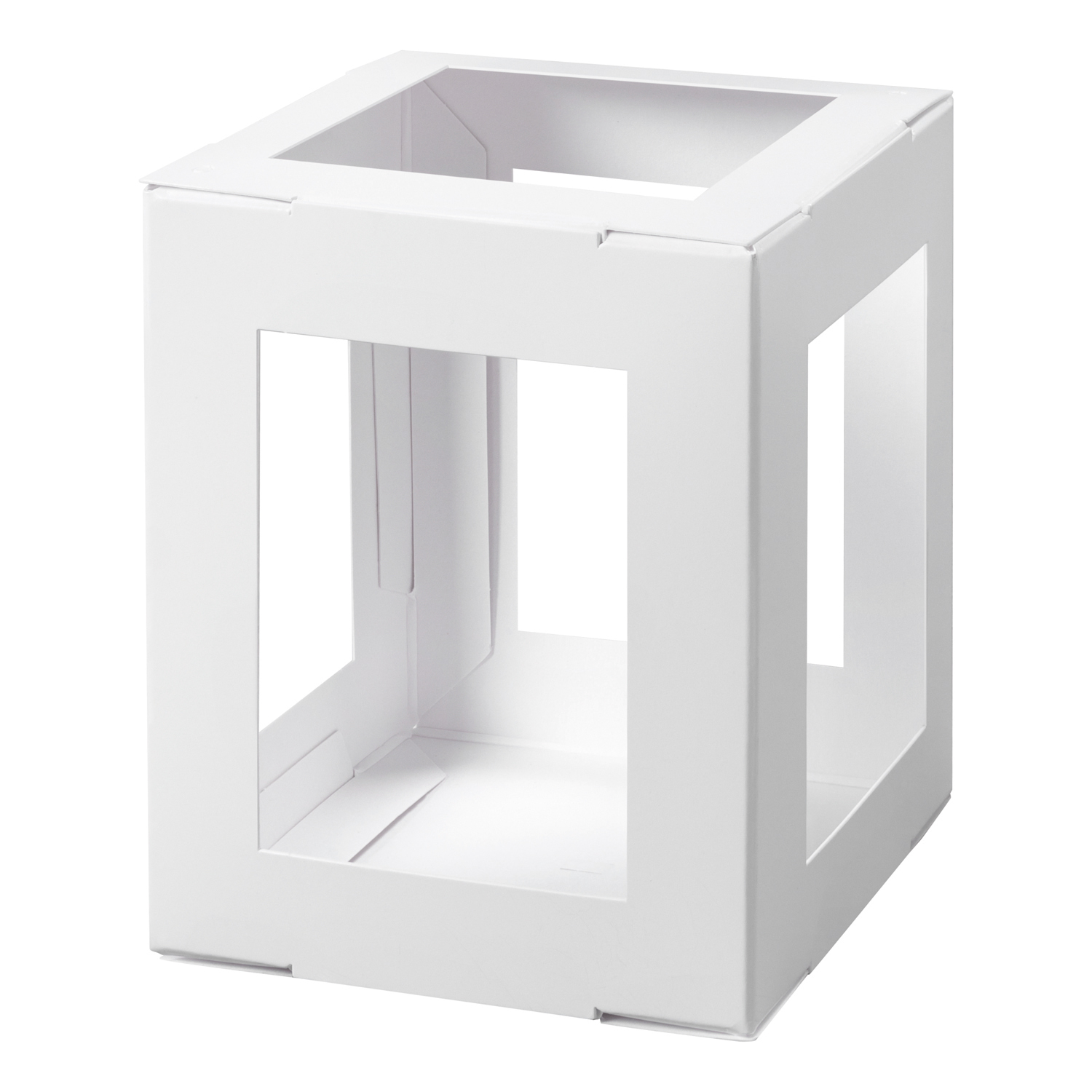 NEU Minilaternen Rohling zum Stecken, 400g/m�, 10x10x12cm, 1 St�ck, Wei�