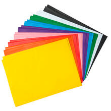 Seidenpapier / Blumenseide, 5 Bogen, 50x70 cm, feucht f�rbend - Verschiedene Farbt�ne