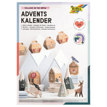 NEU Adventskalender Bastelset, Village in the Snow, 24 Schachteln + Zubeh�r