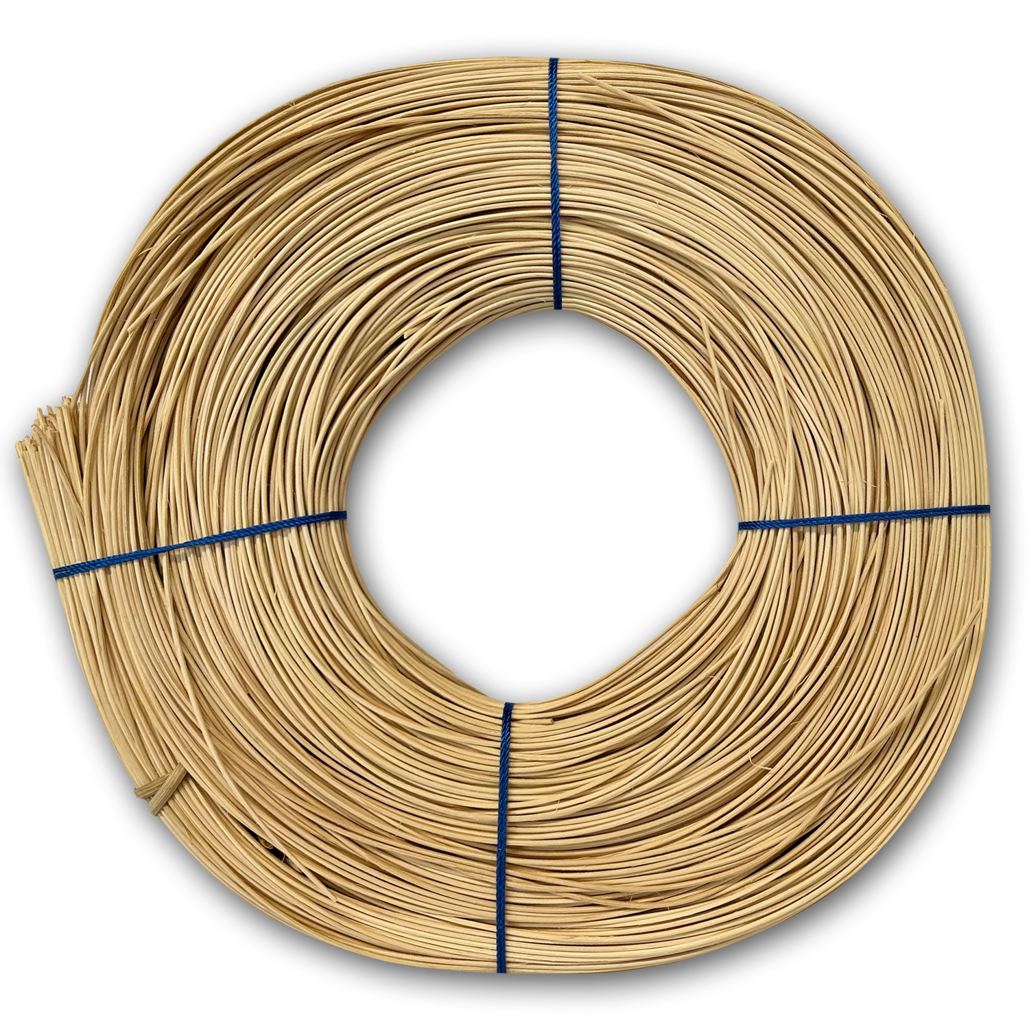 NEU Peddigrohr & Stuhlflechtrohr No.1, blauband, ca. 500g, St�rke 1,5mm, naturfarben