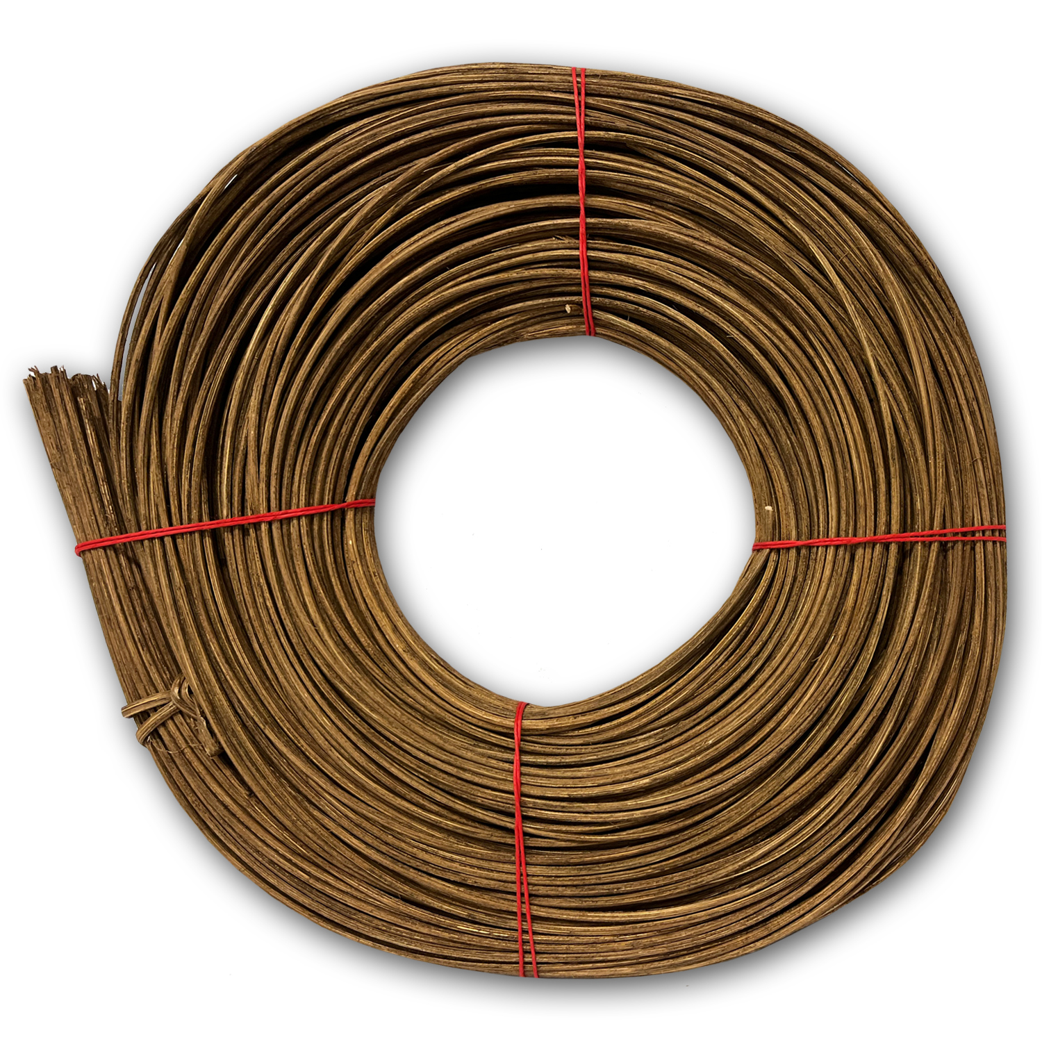 NEU Peddigrohr & Stuhlflechtrohr No.1, rotband, ca. 500g, St�rke 1,5mm, ger�uchert