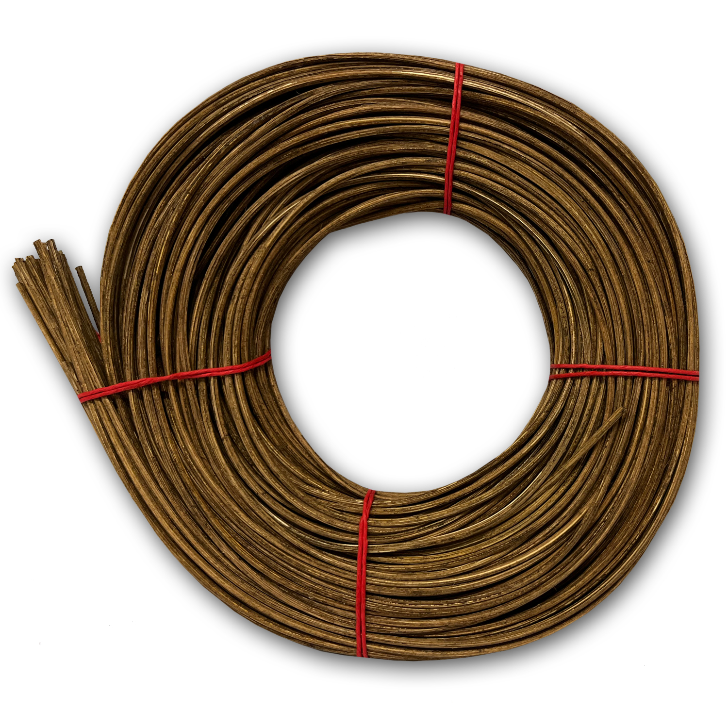NEU Peddigrohr & Stuhlflechtrohr No.3, rotband, ca. 125g, St�rke 2,0mm, ger�uchert
