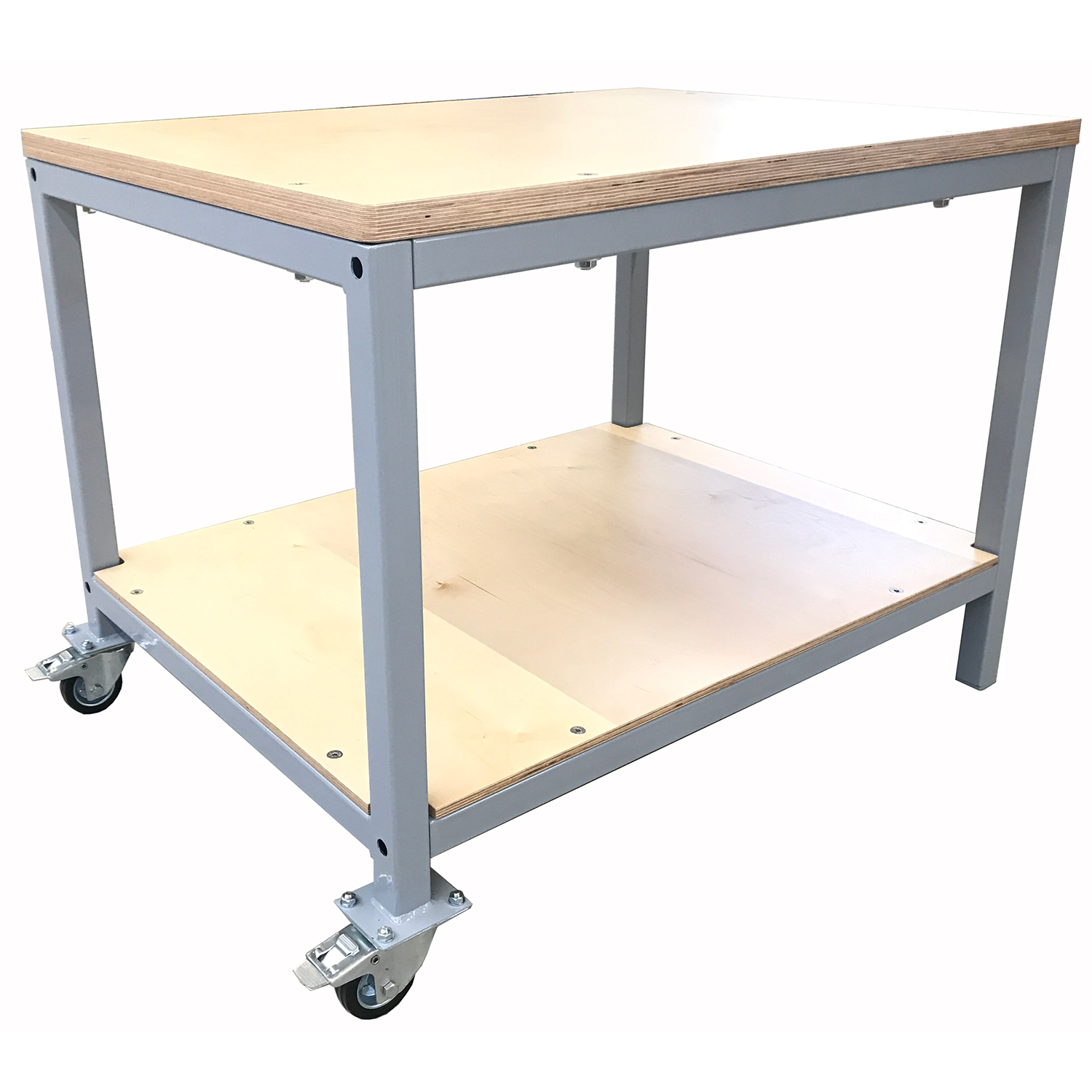 Drucktisch 100x75cm, H�he 75cm mit Rollen
