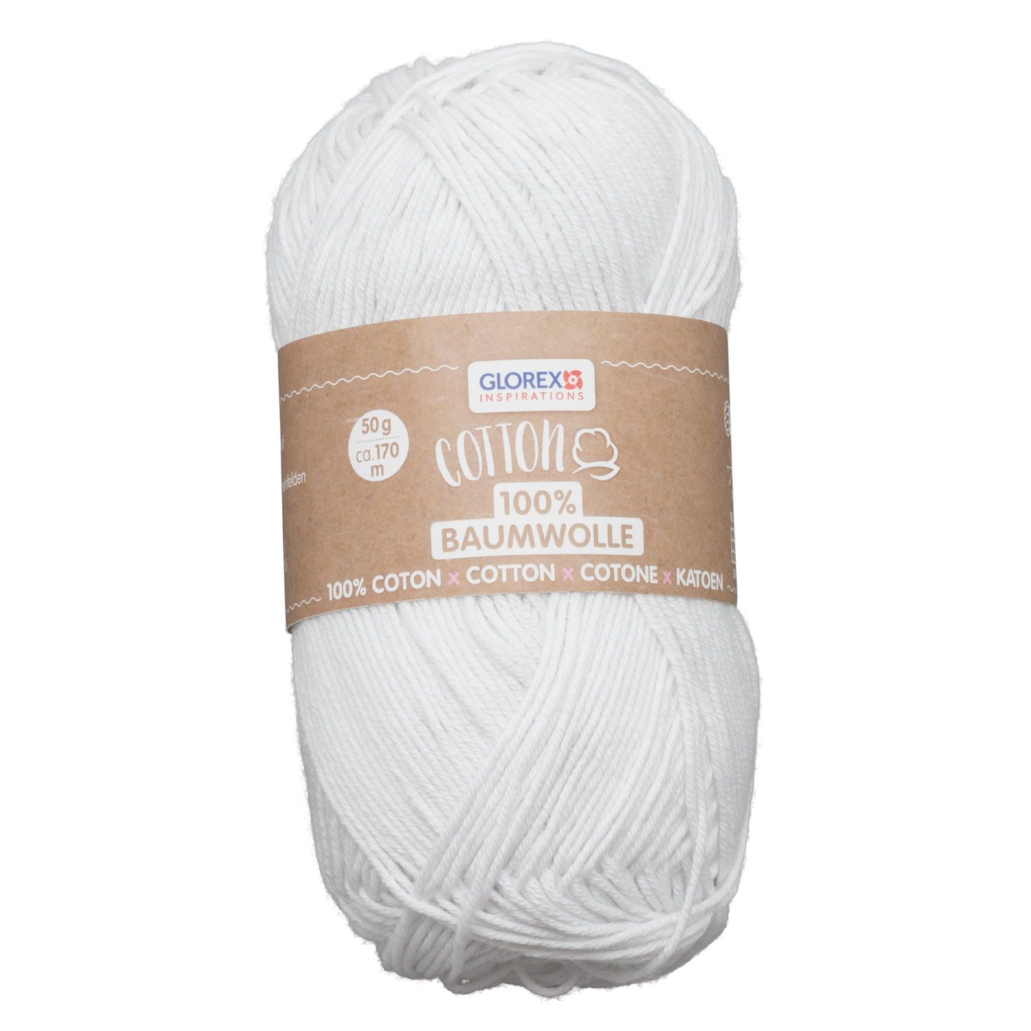 NEU Baumwolle 100% Cotton, 50g wei�