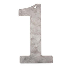 SALE Metall-Zahl verzinkt, 12 x 0,1 cm