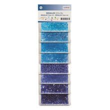 NEU Rocailles/Stifte Perlen-Mix, 40 g, Blaut�ne in 8 Farben