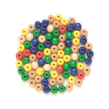 NEU Holzperlen, 4 mm, 155 St�ck - Verschiedene Farben & Sortierungen