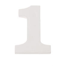 MDF Zahlen wei� 5,5x0,9cm, 1