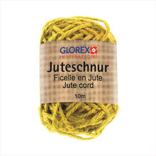 Glorex Juteschnur, Breite 3mm, L�nge 10m, Gelb