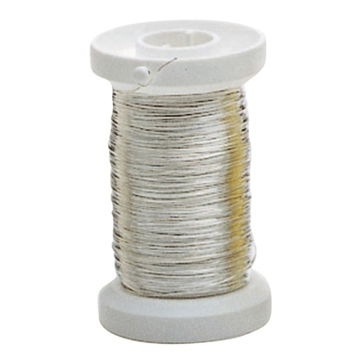 NEU Silberdraht mit Kupferkern, versilbert, St�rke 0,25mm, L�nge 40m