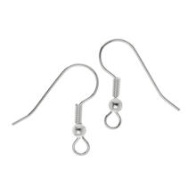 NEU Ohrb�gel mit Kugel, 4 St�ck, 20 mm, silberfarben
