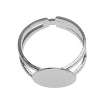 NEU Ringrohling offen, 1 St�ck, silberfarben