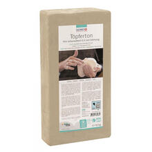 Glorex T�pferton schamottiert, 10kg, wei�