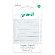 Super-Elastic-Band, 8 mm breit, 4 m lang, wei�