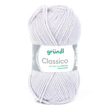 SALE Classico Schurwolle, 50% Merino, 50% Polyacryl, 50g / 120m, Farbe 03, hellgrau
