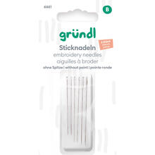 Sticknadeln ohne Spitze, 6 St�ck